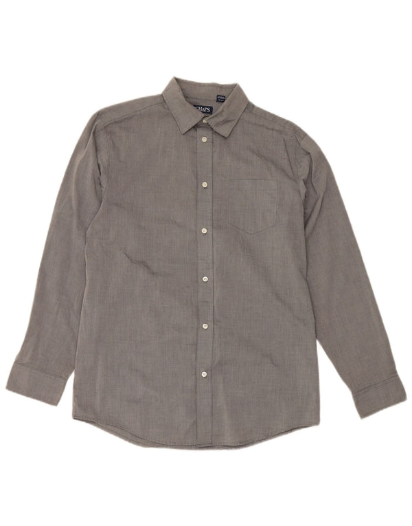 Chaps Boys Shirt 15-16 Years XL Grey Cotton