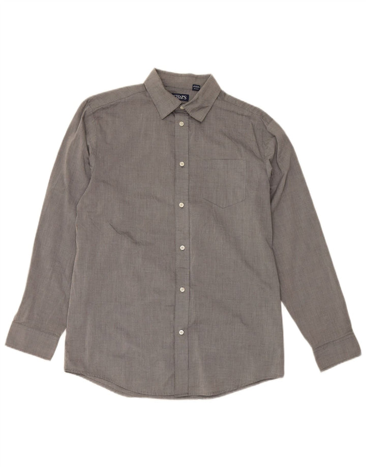 Chaps Boys Shirt 15-16 Years XL Grey Cotton