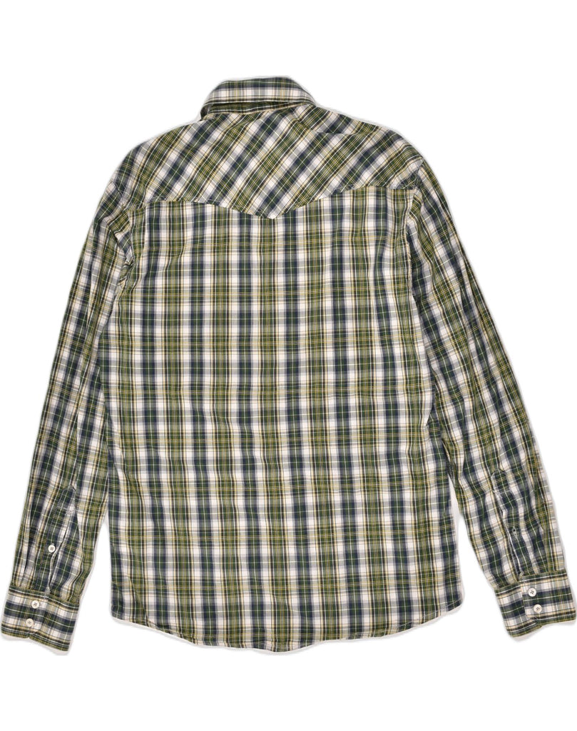 JACK & JONES Mens Shirt Large Green Check Cotton | Vintage Jack & Jones | Thrift | Second-Hand Jack & Jones | Used Clothing | Messina Hembry 