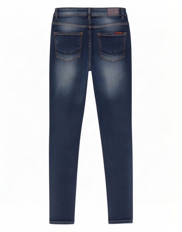 Superdry Womens Skinny Jeans W28 L30 Blue Cotton