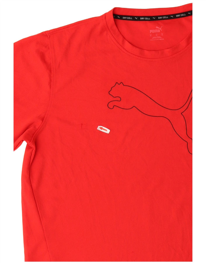 Puma Mens Graphic T-Shirt Top XL Red Polyester Sports