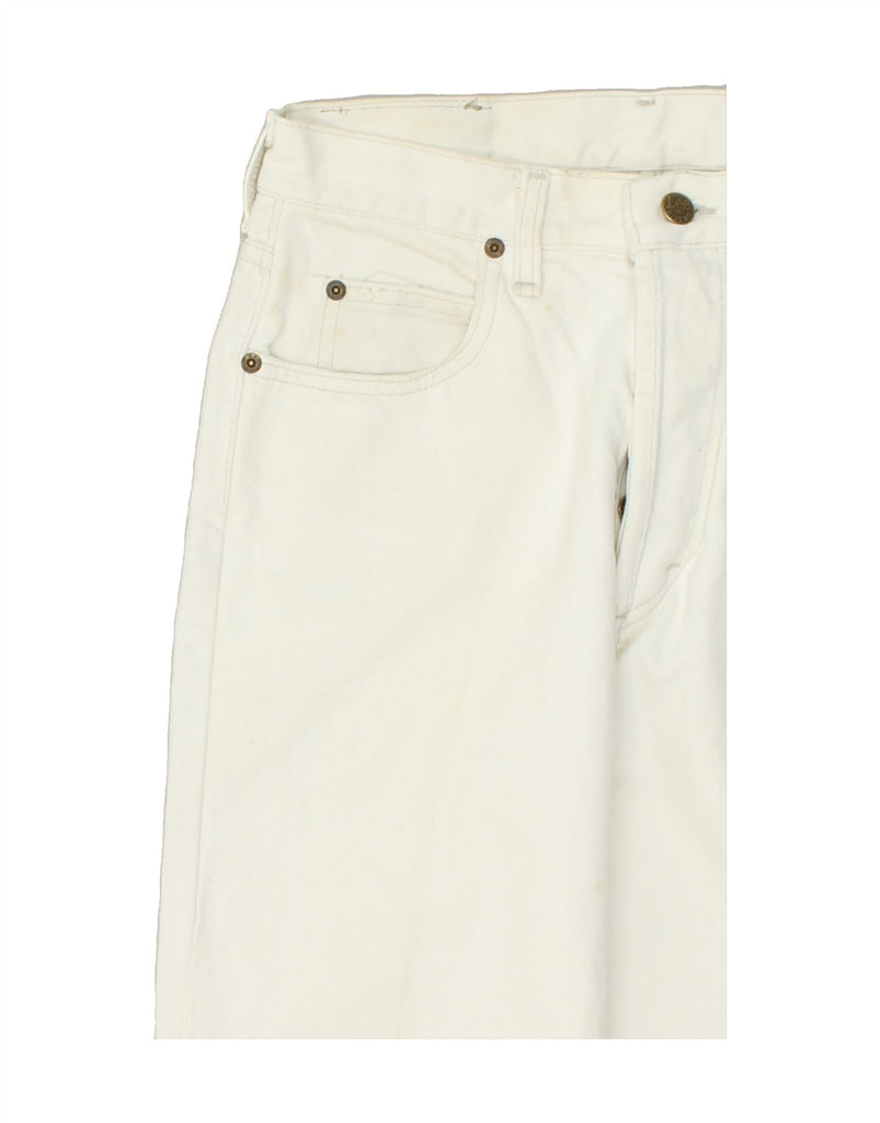 LEE Womens Straight Jeans W29 L27 White Cotton | Vintage Lee | Thrift | Second-Hand Lee | Used Clothing | Messina Hembry 