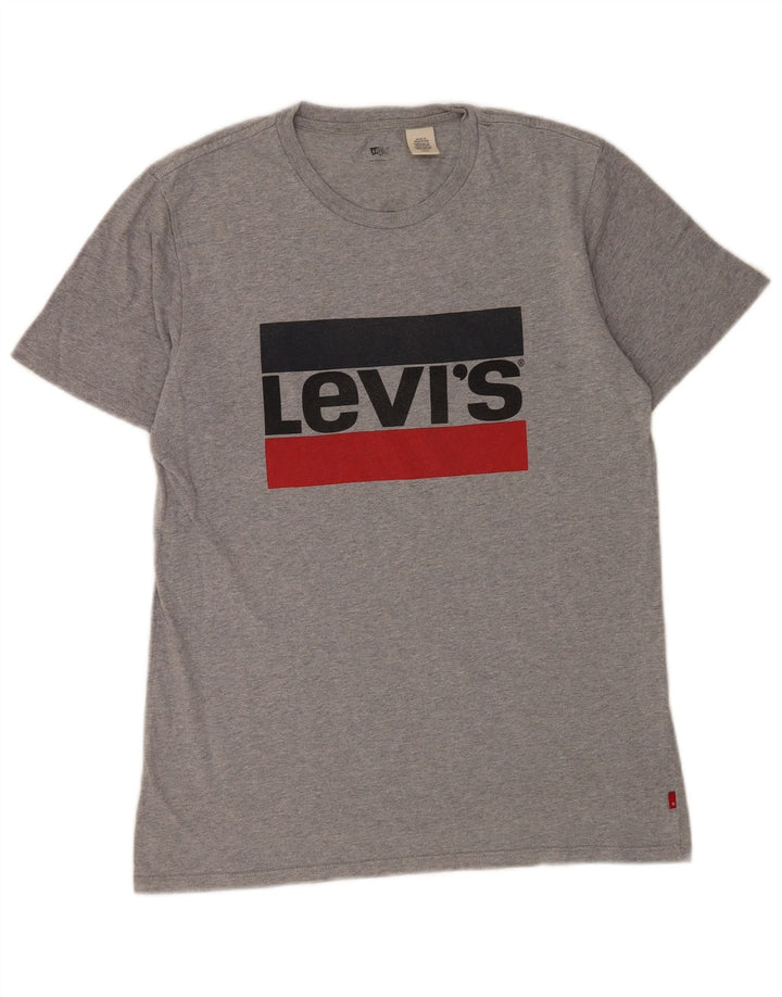 Levi's Mens Graphic T-Shirt Top Small Grey