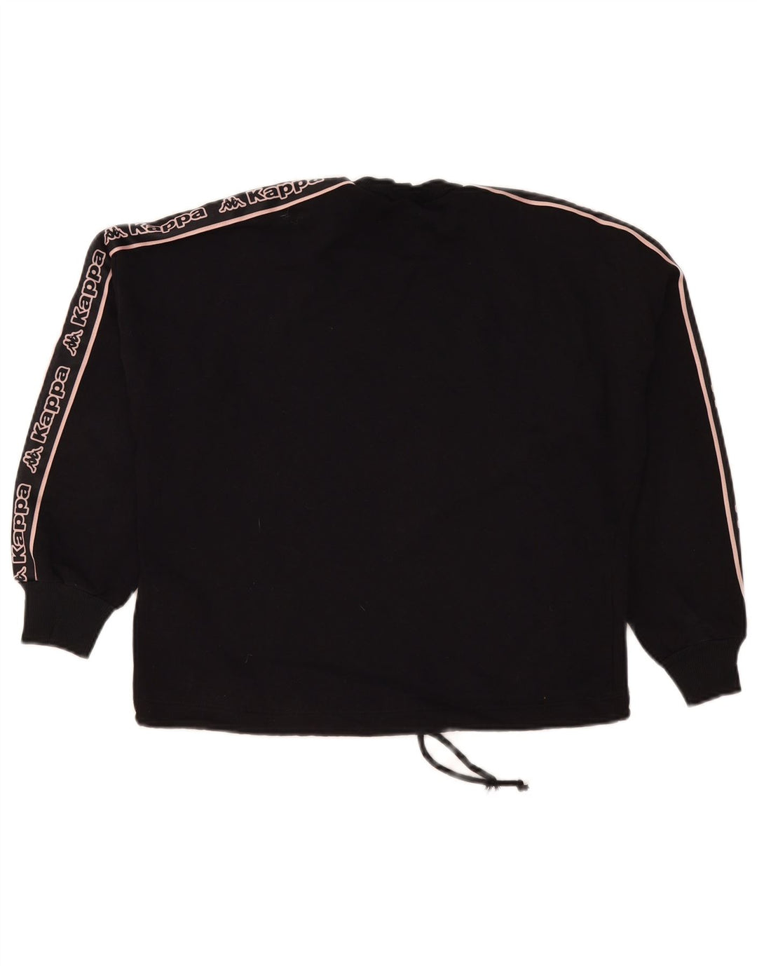 Kappa Womens Tezenis Graphic Sweatshirt Jumper UK 16 Large Black
