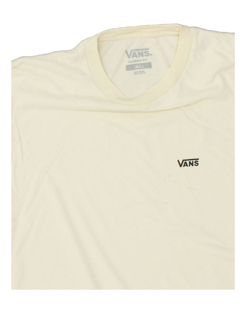 VANS Mens Classic Fit T-Shirt Top Small Beige Cotton | Vintage Vans | Thrift | Second-Hand Vans | Used Clothing | Messina Hembry 