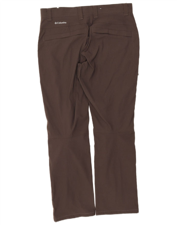 Columbia Mens Omni-Shield Straight Cargo Trousers W34 L32 Brown Nylon