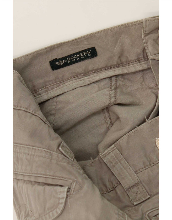 Dockers Mens Khakis Straight Chino Trousers W30 L32 Grey