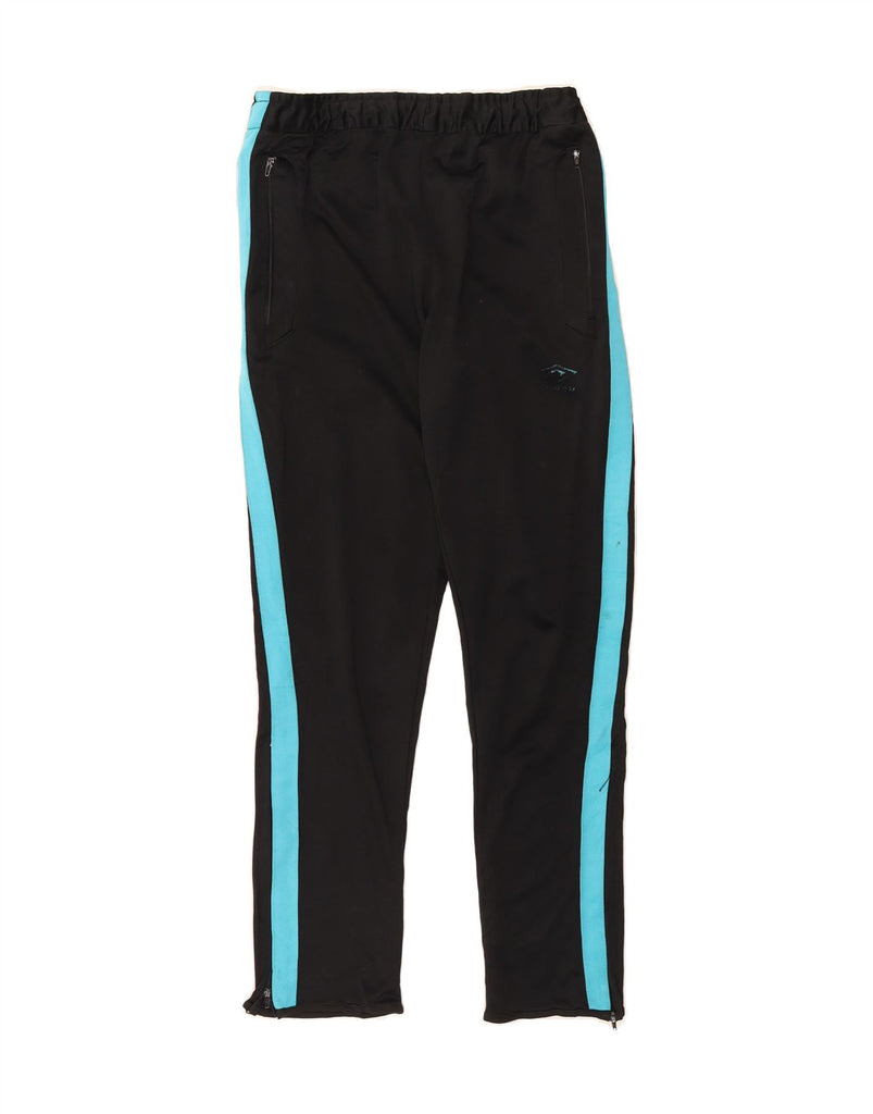 UMBRO Mens Tracksuit Trousers Small  Black Colourblock Polyester Vintage Umbro and Second-Hand Umbro from Messina Hembry 