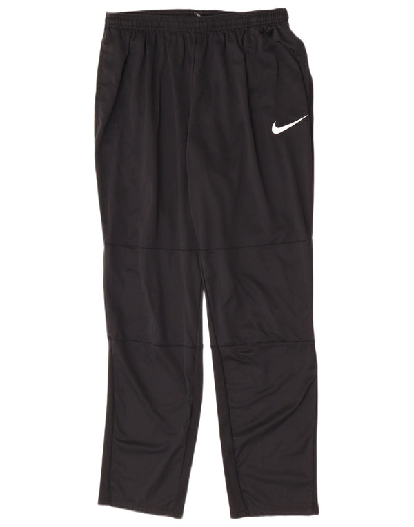 Nike Boys Dri Fit Tracksuit Trousers 13-14 Years XL Black Polyester