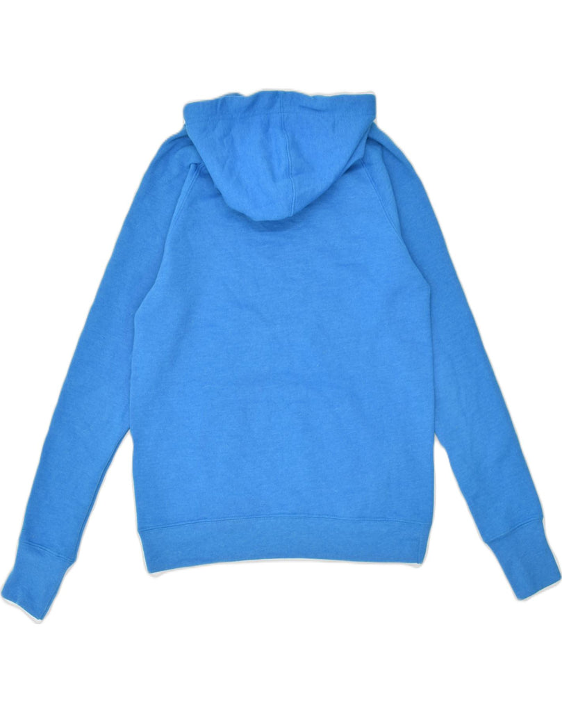 CHAMPION Womens Hoodie Jumper UK 12 Medium Blue Cotton | Vintage Champion | Thrift | Second-Hand Champion | Used Clothing | Messina Hembry 