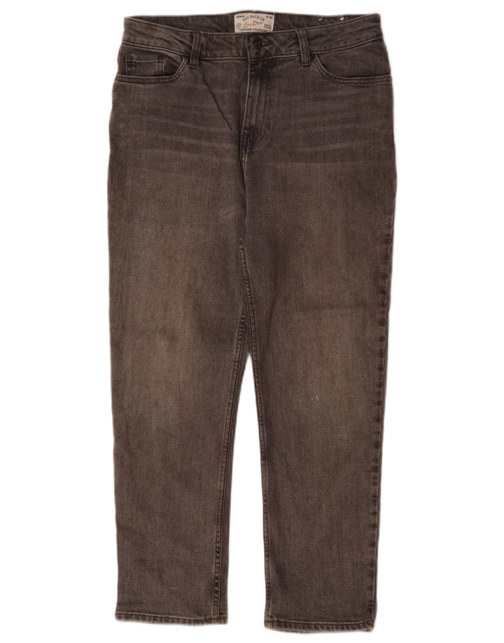 FAT FACE Womens Chesham Girlfriend Cropped Jeans UK 10 Small W30 L24 Grey