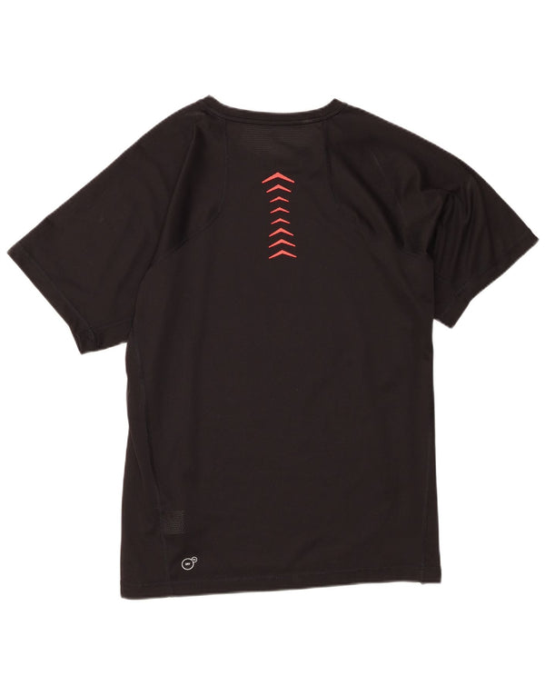 Puma Mens T-Shirt Top Large Black Colourblock Polyester