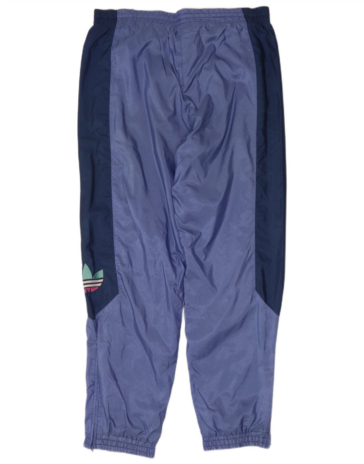 Adidas Mens Tracksuit Trousers Joggers Large Blue Colourblock