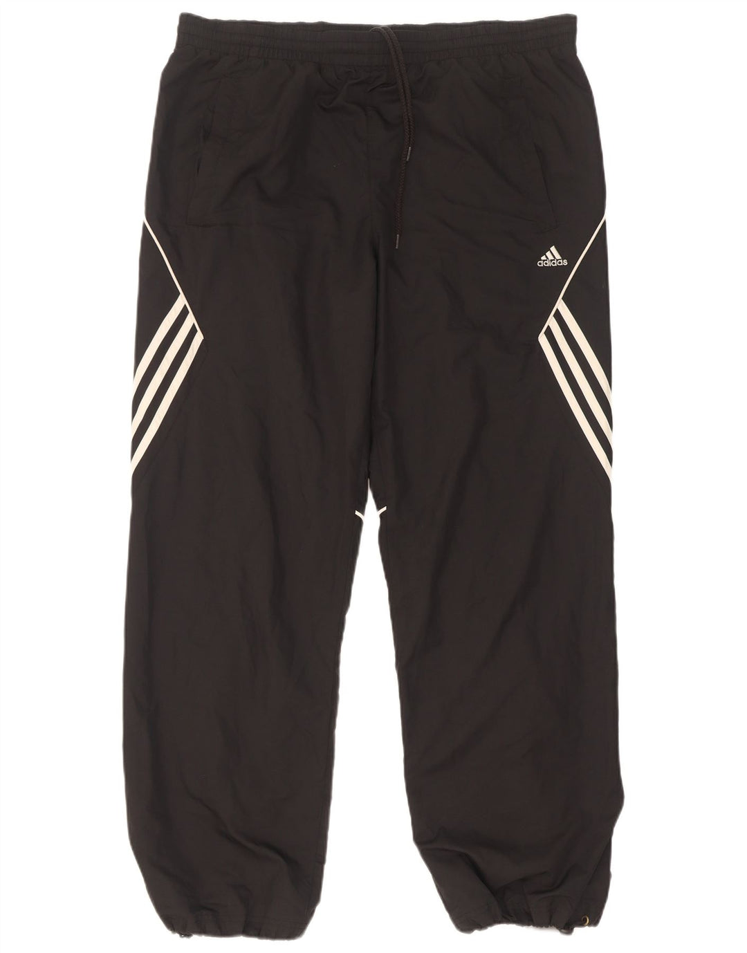 Adidas Mens Tracksuit Trousers Joggers Medium  Black Polyester