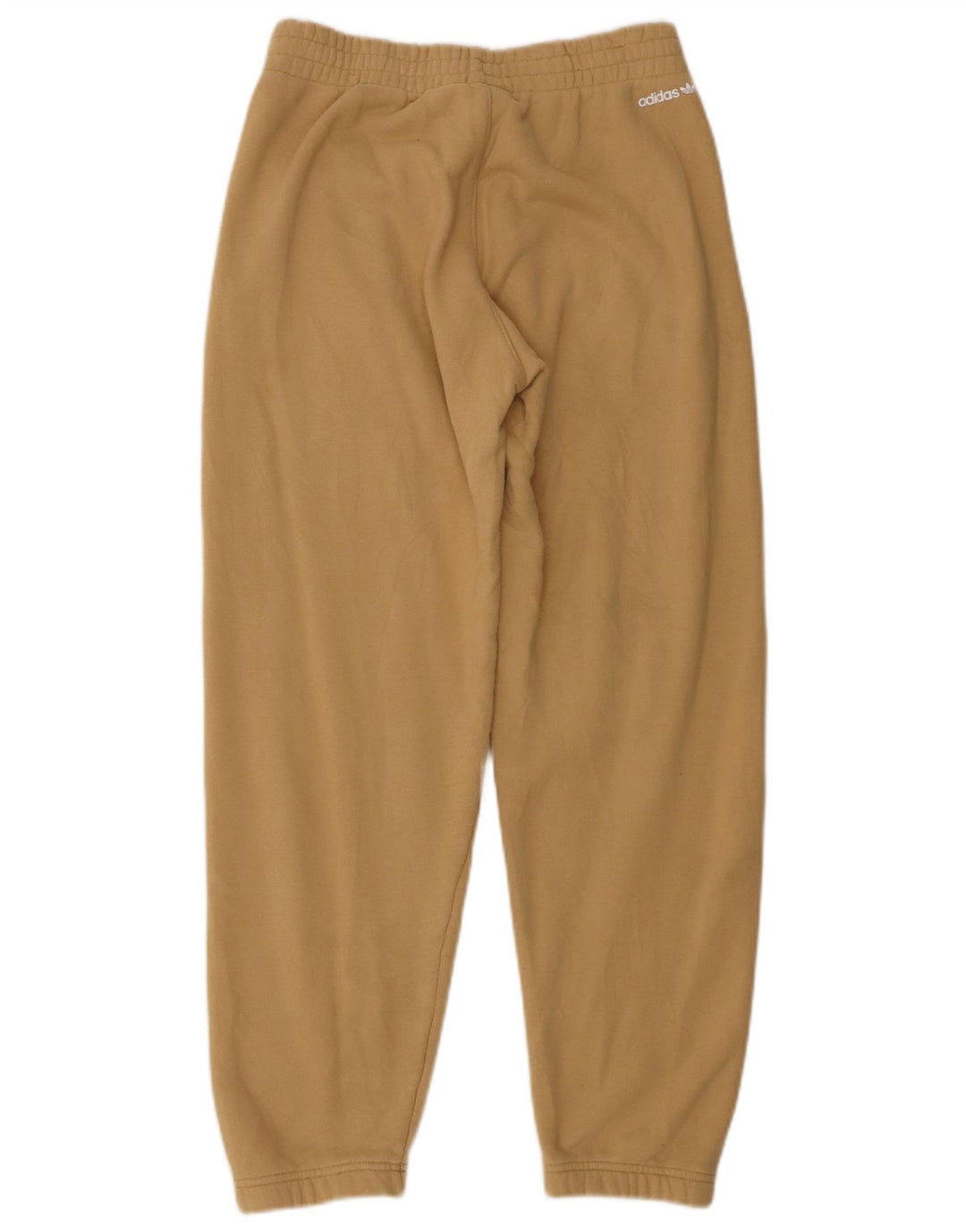 Adidas Womens Graphic Tracksuit Trousers Joggers Small Beige Cotton