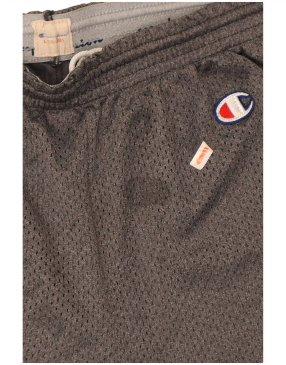 Champion Mens Sport Shorts Large Grey Polyester