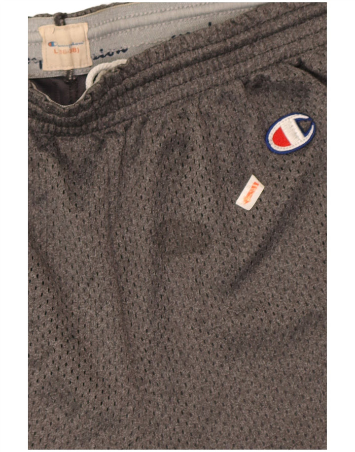 Champion Mens Sport Shorts Large Grey Polyester