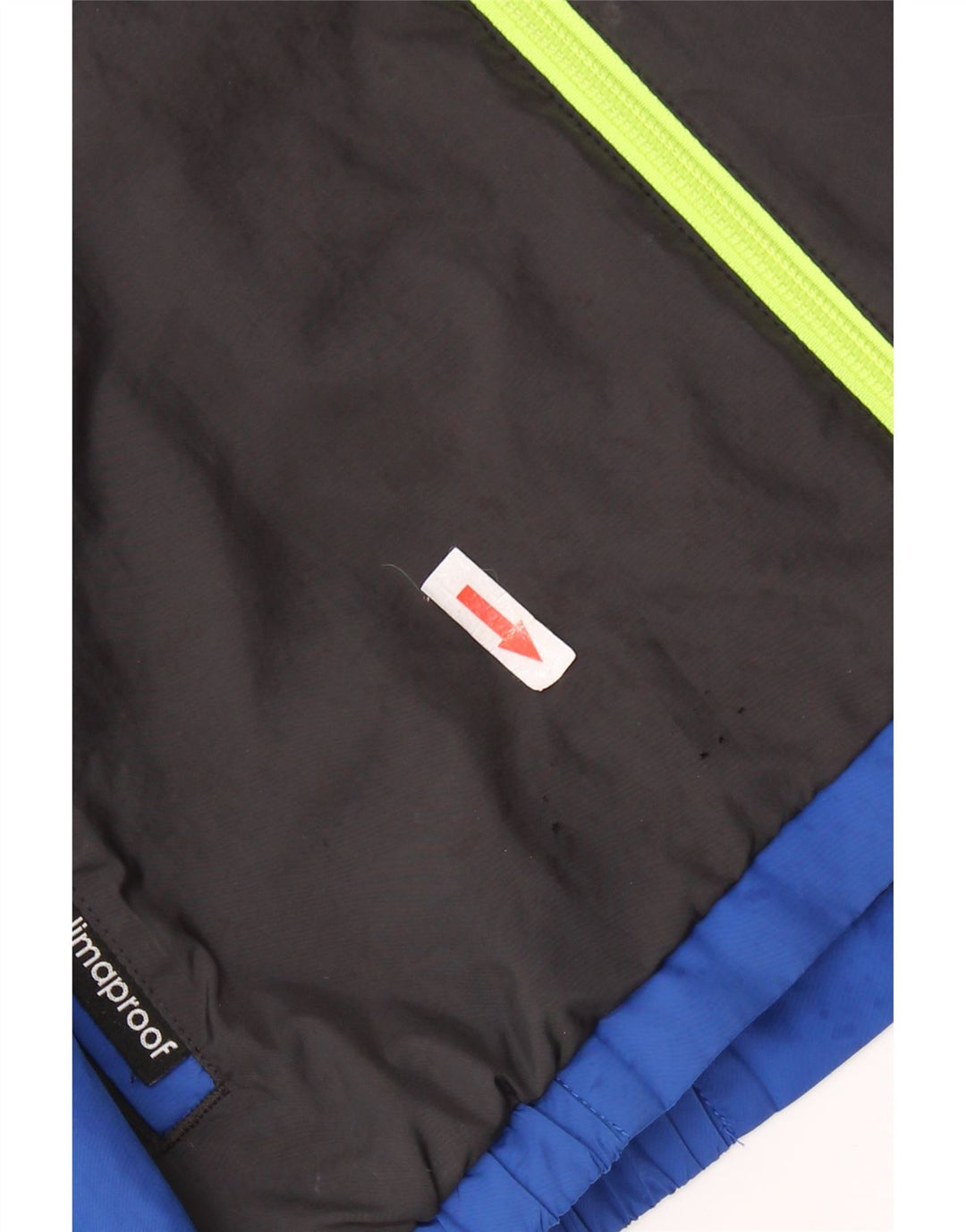 Adidas Boys Windbreaker Jacket 9-10 Years Black Colourblock Polyester