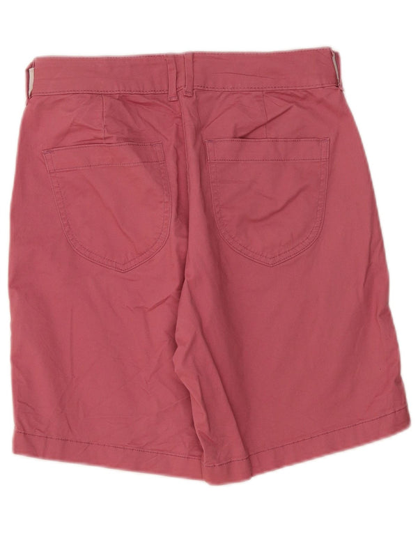LEE Womens Mid Rise Regular Fit Chino Shorts US 8 Medium W30 Pink Cotton