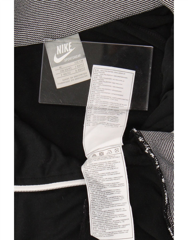 NIKE Mens Tracksuit Top Jacket UK 39/41 Medium Black Polyester