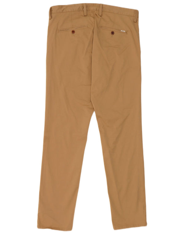 Gant Mens Slim Fit Chino Trousers W34 L32 Beige Cotton