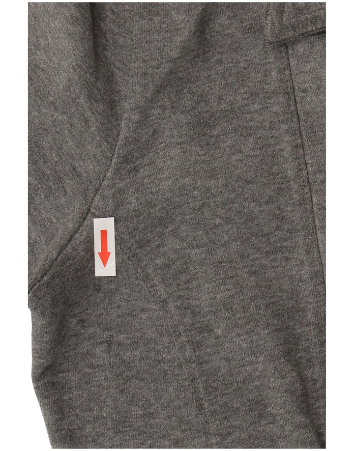 O'Neill Womens Tracksuit Top Jacket UK 14 Large Grey Flecked Cotton
