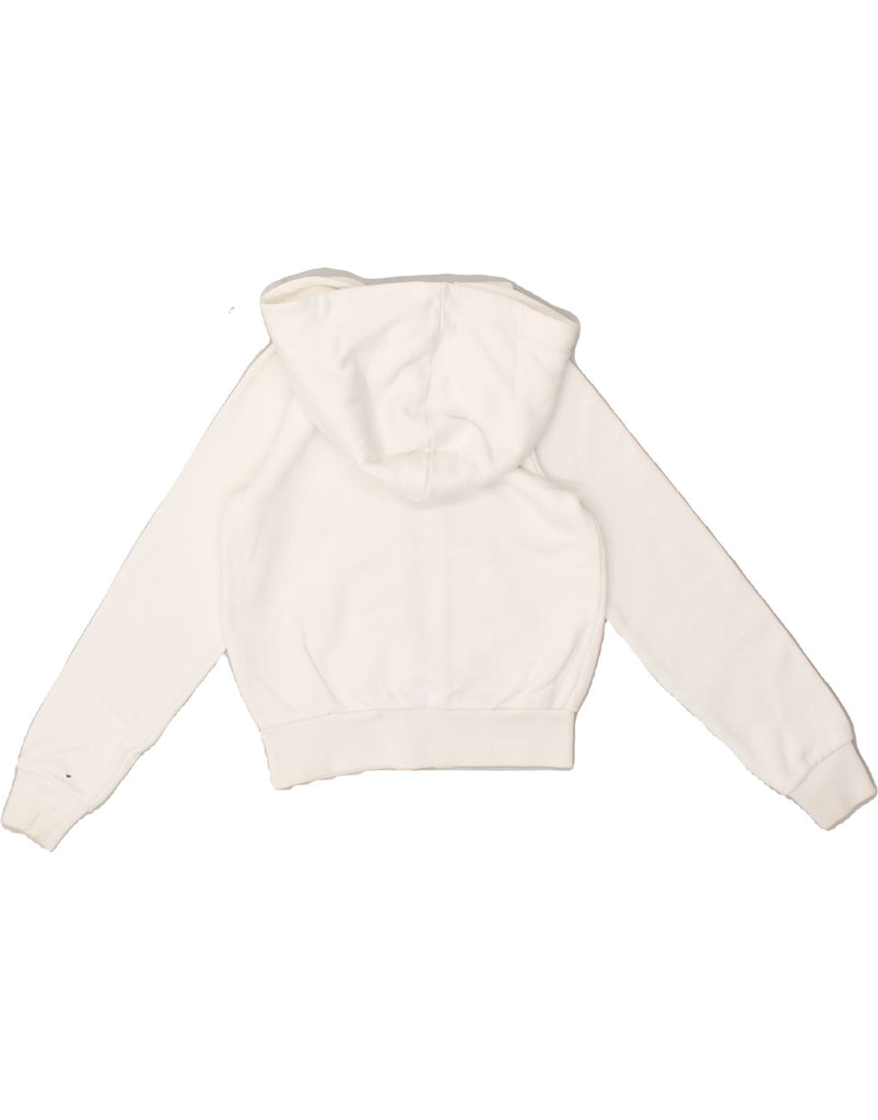 DSQUARED2 Girls Graphic Zip Hoodie Sweater 5-6 Years White Cotton | Vintage Dsquared2 | Thrift | Second-Hand Dsquared2 | Used Clothing | Messina Hembry 