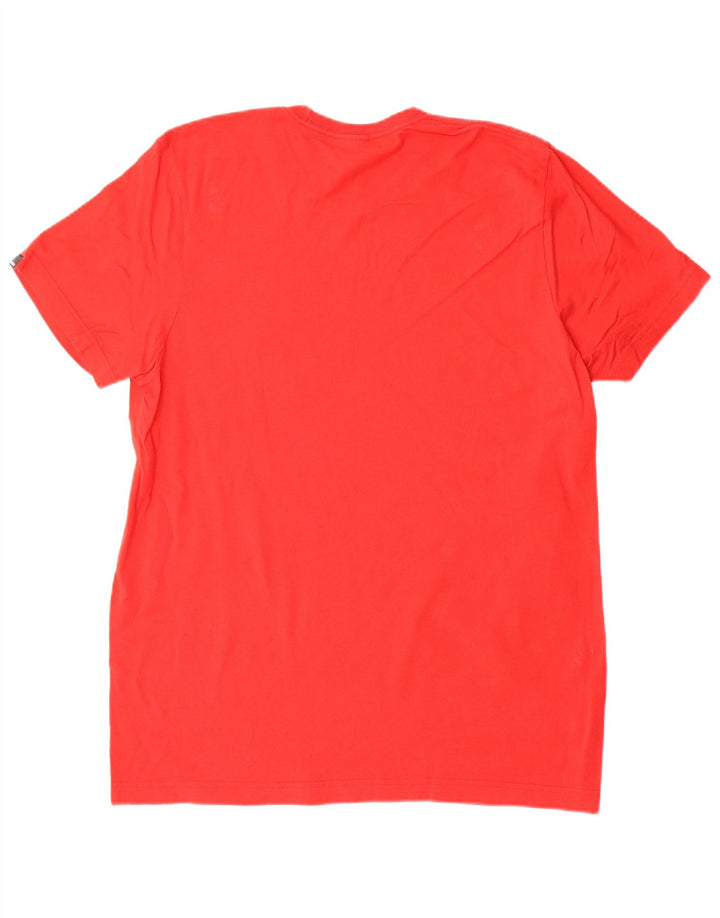 ADIDAS Mens Graphic T-Shirt Top Medium Red