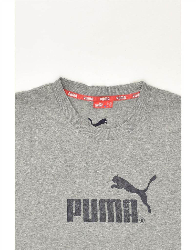 PUMA Mens Graphic T-Shirt Top 2XL Grey Cotton | Vintage Puma | Thrift | Second-Hand Puma | Used Clothing | Messina Hembry 
