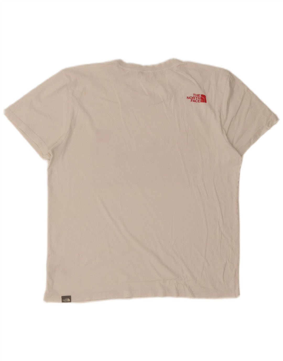 The North Face Mens Graphic T-Shirt Top Medium White Cotton