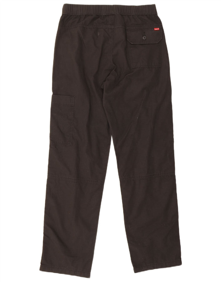 Levi's Mens Straight Cargo Trousers Small W28 L30 Black Cotton