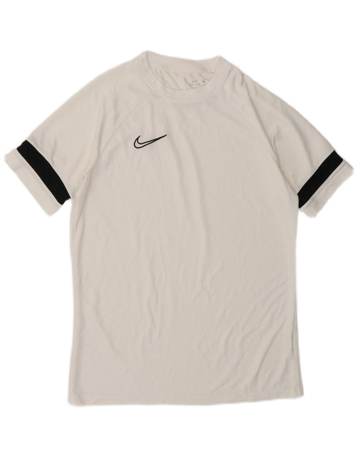 Nike Mens T-Shirt Top Medium White Polyester Sports