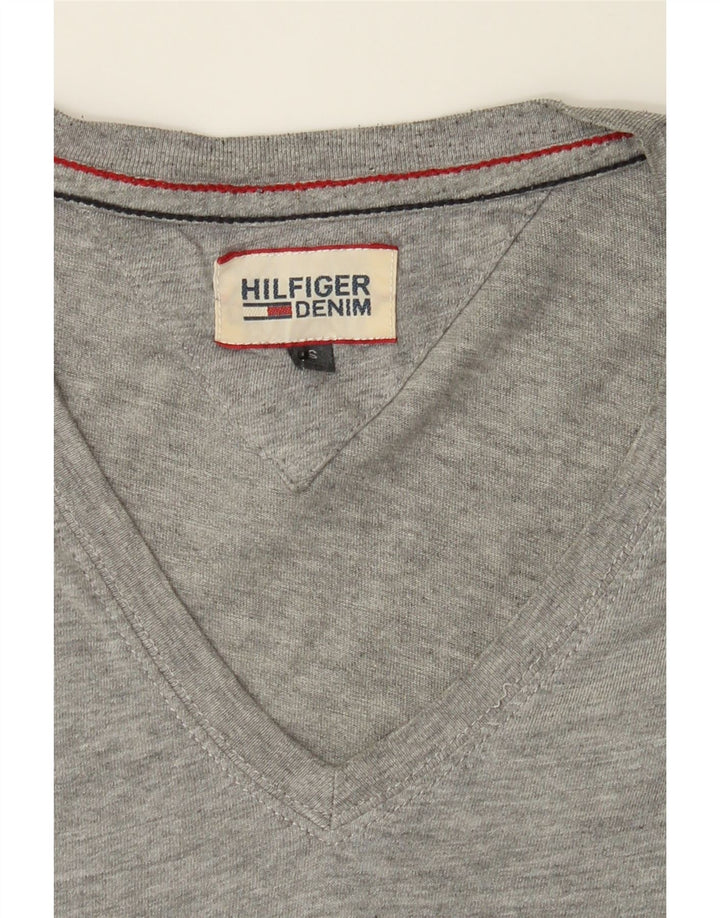 TOMMY HILFIGER Mens T-Shirt Top Small Grey Cotton Classic Vintage Tommy Hilfiger and Second-Hand Tommy Hilfiger from Messina Hembry 