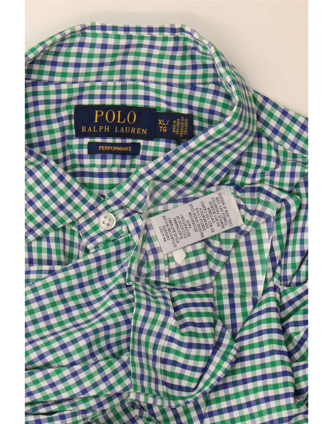 Polo Ralph Lauren Mens Performance Flannel Shirt XL Multicoloured Gingham