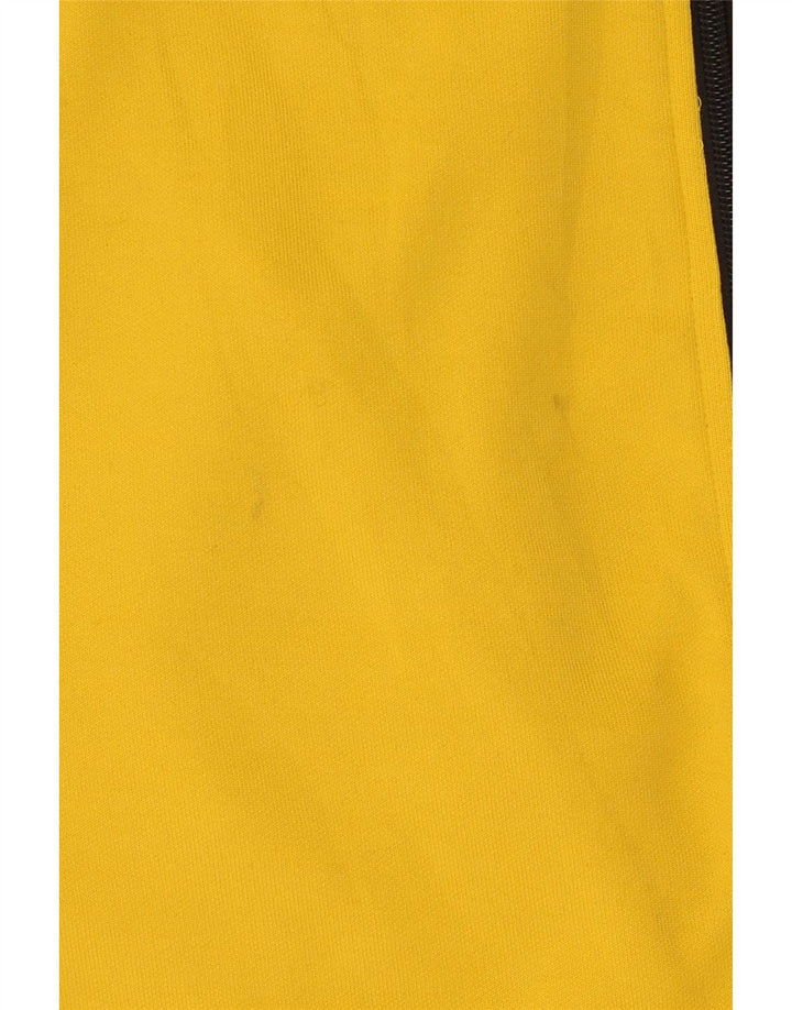 Puma Mens Tracksuit Top Jacket Large Yellow Colourblock Polyester