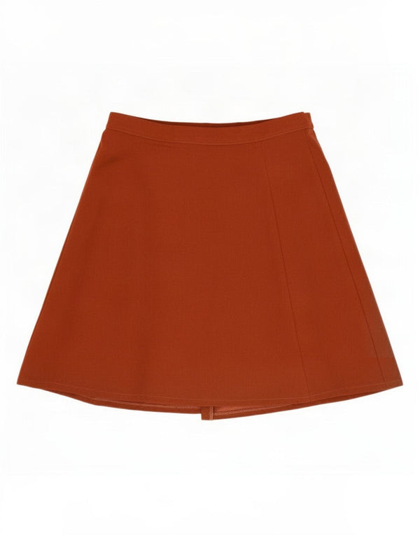Progetto Quid Womens Wrap Skirt IT 42 Medium W28 Brown Cotton