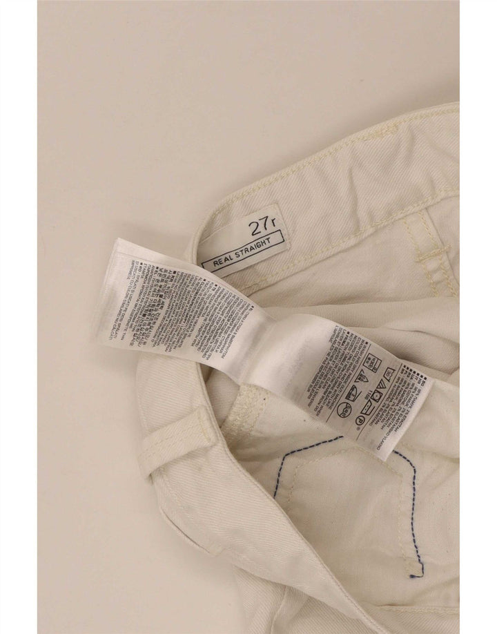 Gap Womens Straight Jeans W27 L28 White Cotton