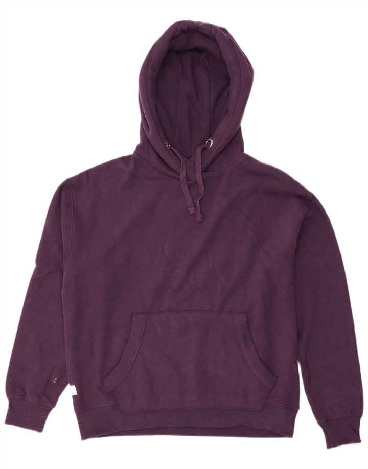 Fat Face Womens Oversized Hoodie Jumper UK 14 Medium Purple Cotton