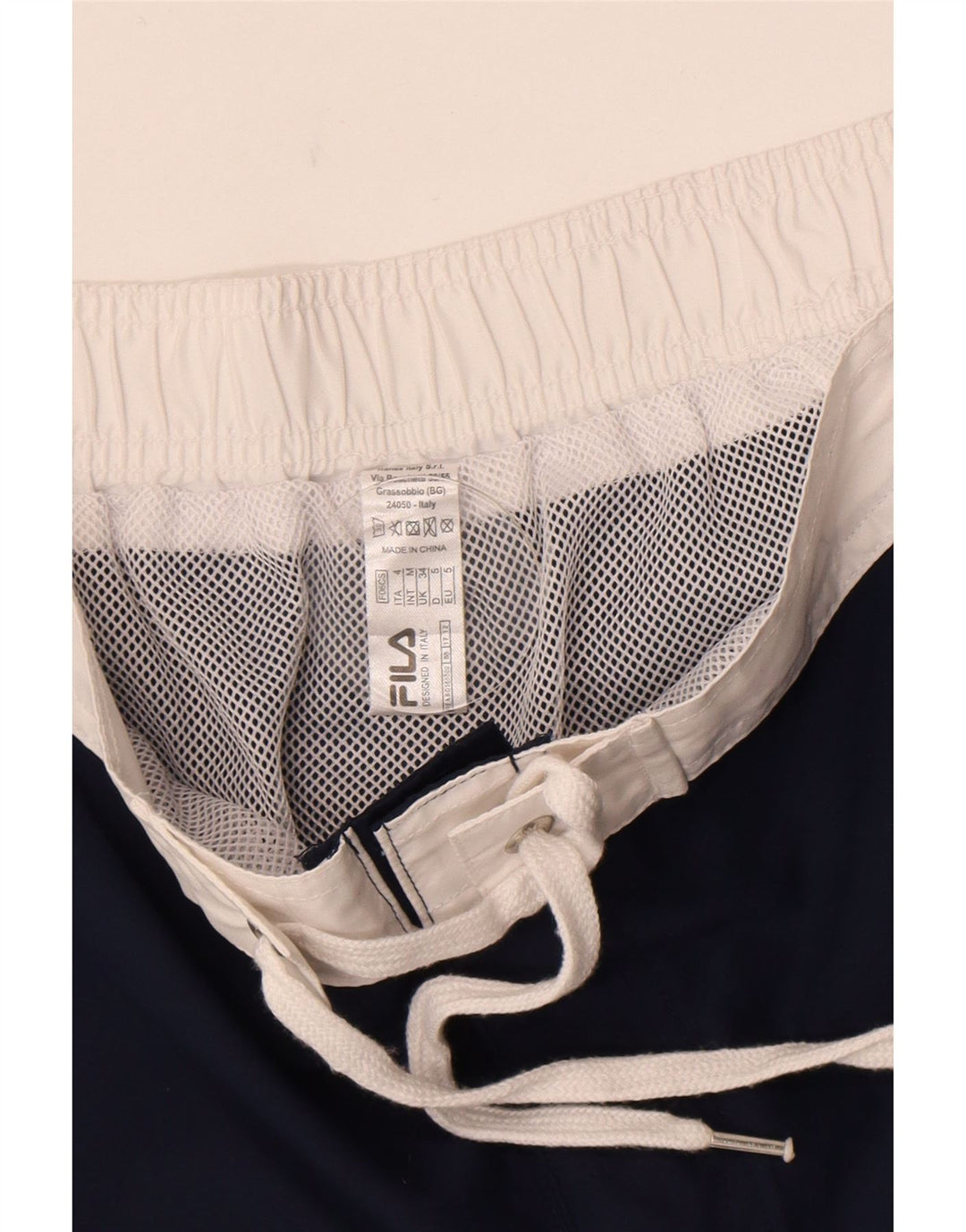 Fila Mens Graphic Swimming Shorts Large  Navy Blue Polyester