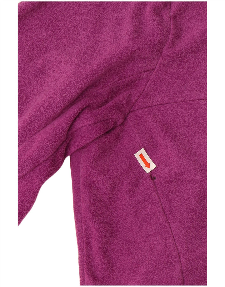COLUMBIA Womens Omni-Wick Fleece Jacket UK 12 Medium Purple Polyester
