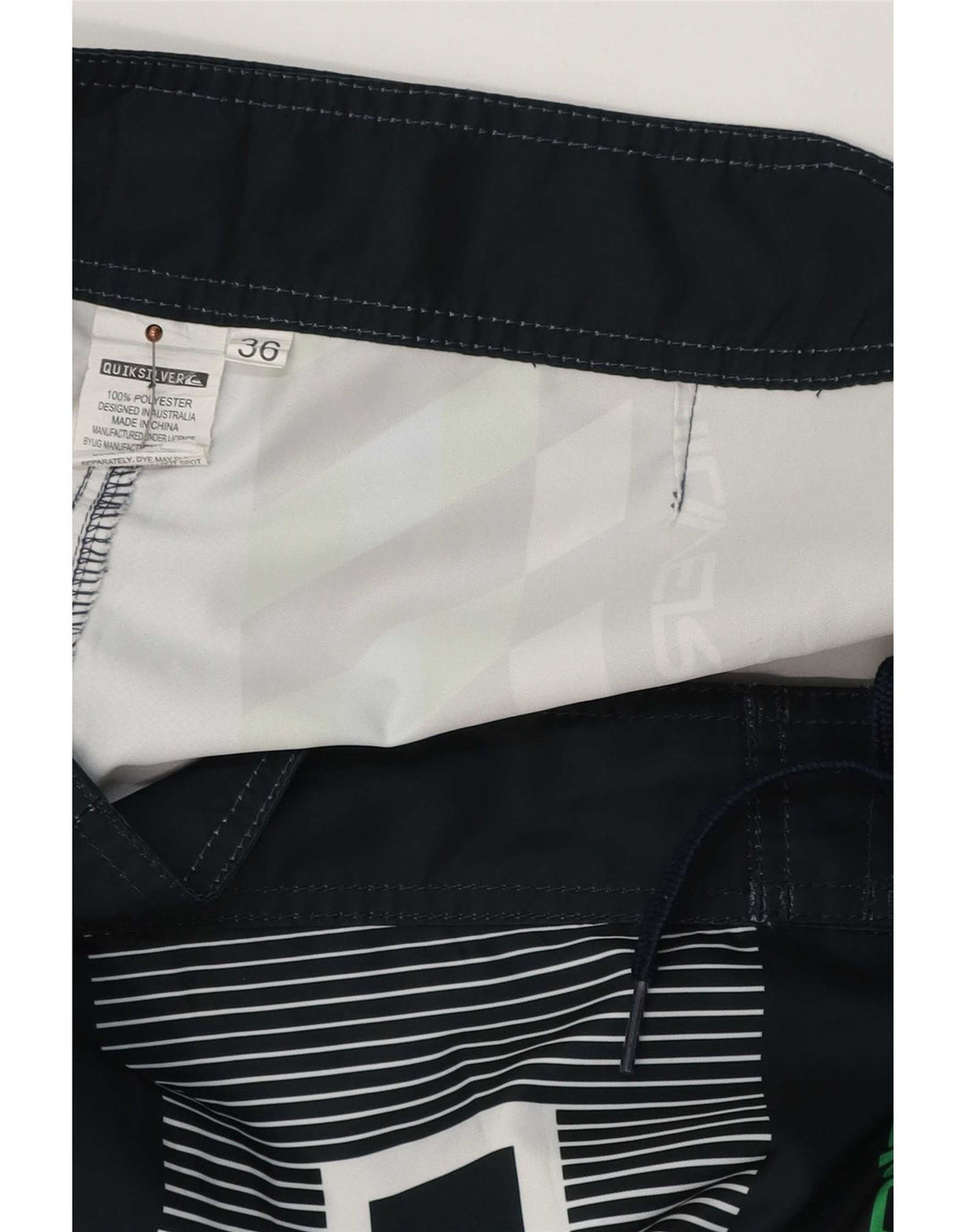 Quiksilver Mens Graphic Swimming Shorts Large Multicoloured Geometric