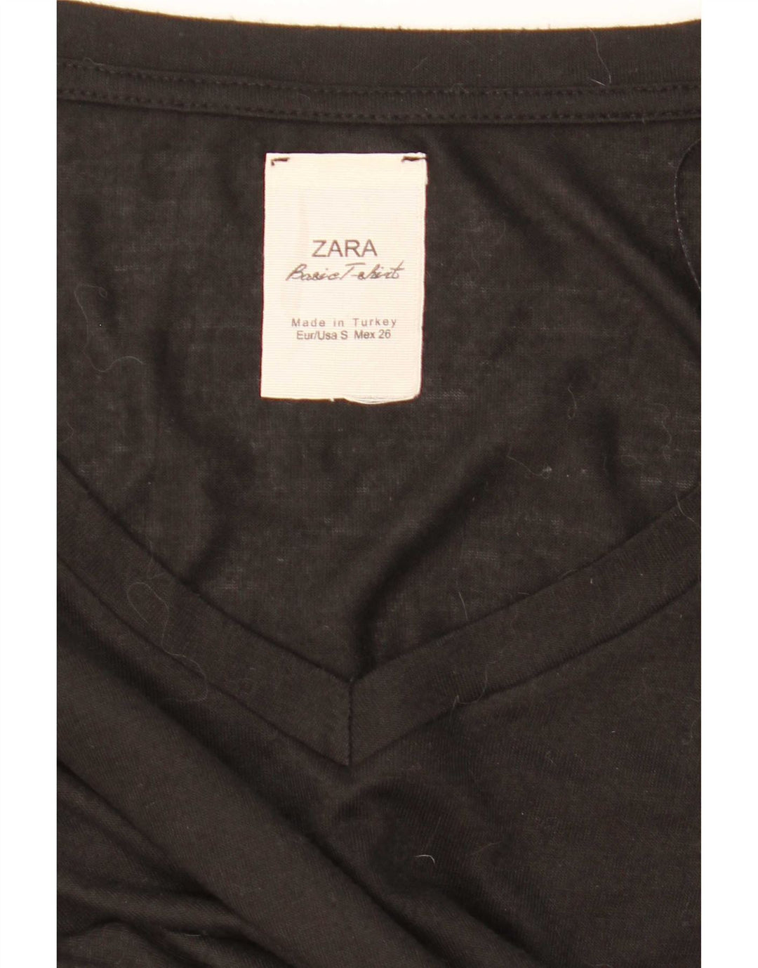 Zara Womens Oversized Tunic Top UK 10 Small Black