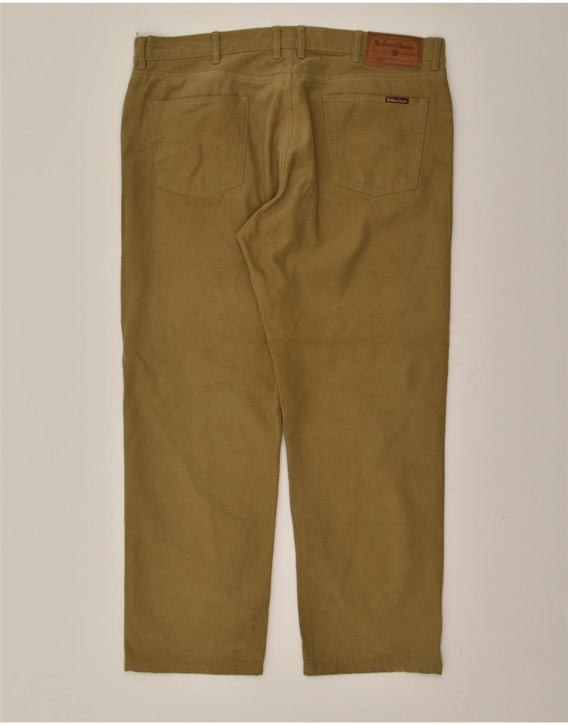 MARLBORO CLASSICS Mens Straight Casual Trousers W42 L30  Brown Cotton | Vintage Marlboro Classics | Thrift | Second-Hand Marlboro Classics | Used Clothing | Messina Hembry 