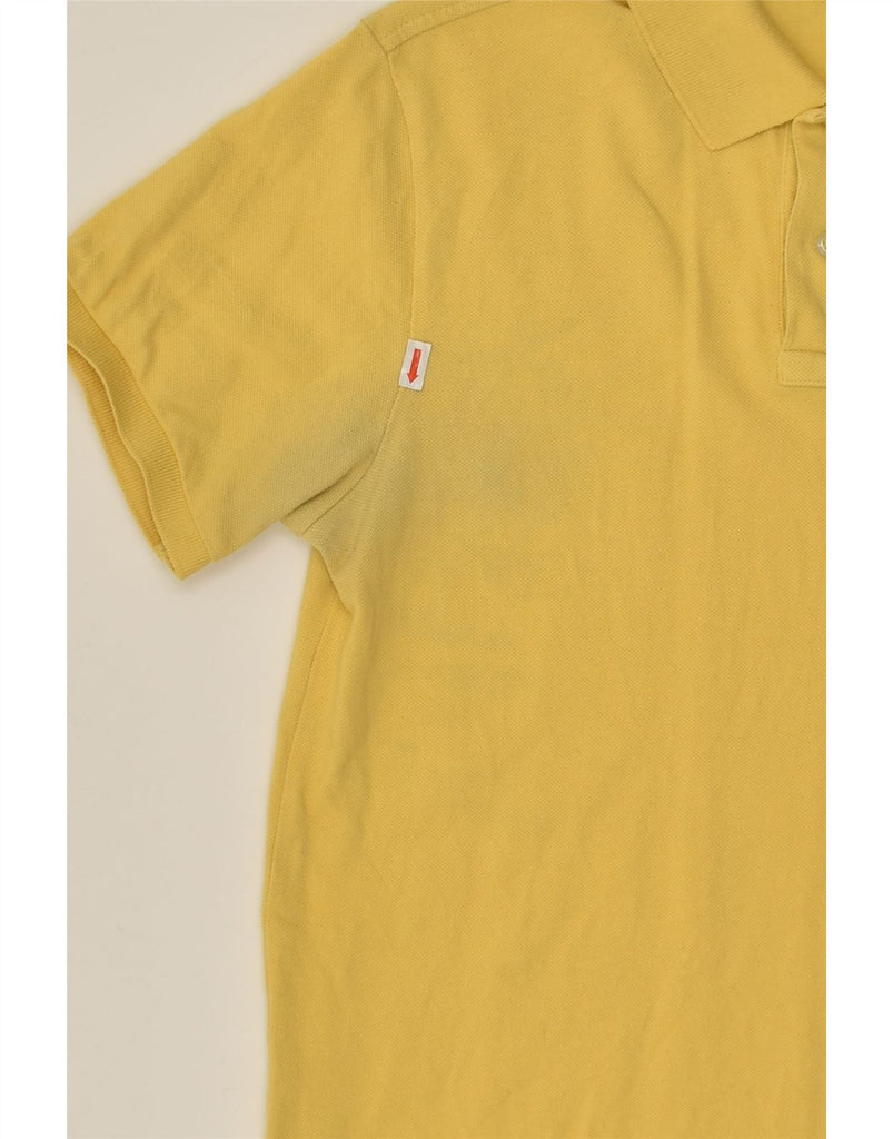 POLO RALPH LAUREN Mens Custom Fit Polo Shirt Small Yellow | Vintage Polo Ralph Lauren | Thrift | Second-Hand Polo Ralph Lauren | Used Clothing | Messina Hembry 