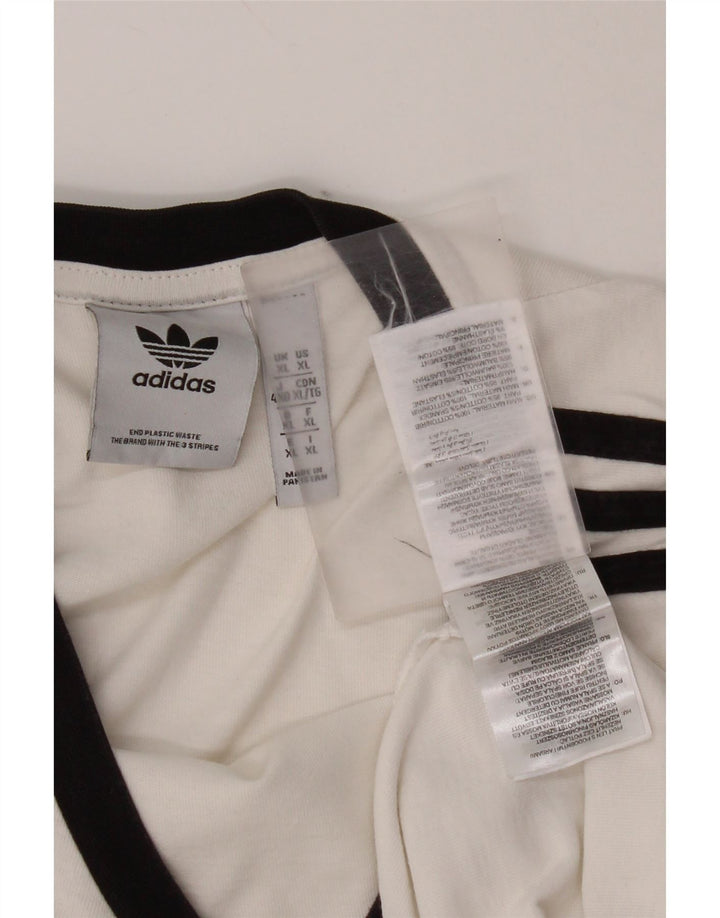Adidas Mens Top Long Sleeve XL White Cotton