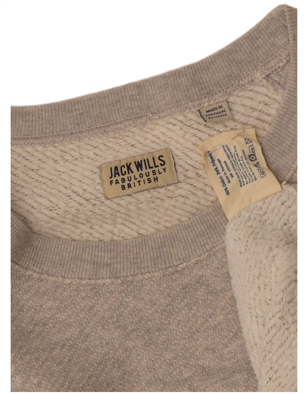 Jack Wills Mens Sweatshirt Jumper Medium Grey Colourblock Cotton
