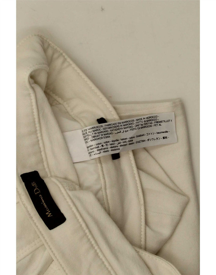 Massimo Dutti Womens Slim Jeans EU 40 MMedium W30 L26 White Cotton