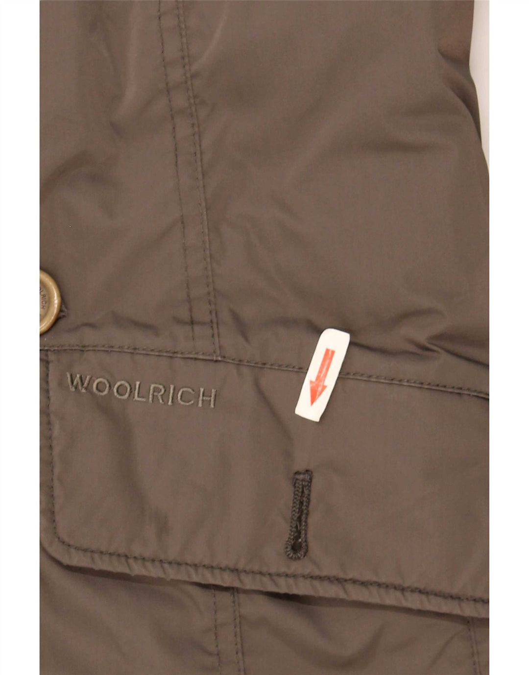 Woolrich Womens Overcoat UK 16 Large Khaki