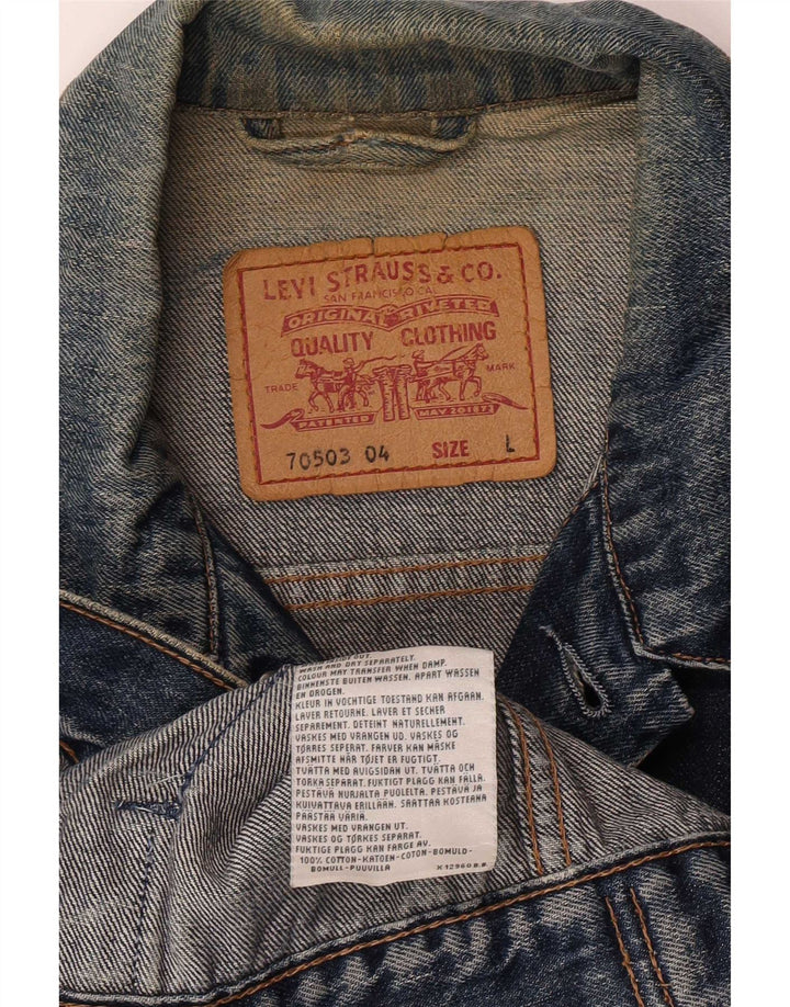Levi's Mens 70503 Denim Jacket UK 40 Large Blue Cotton