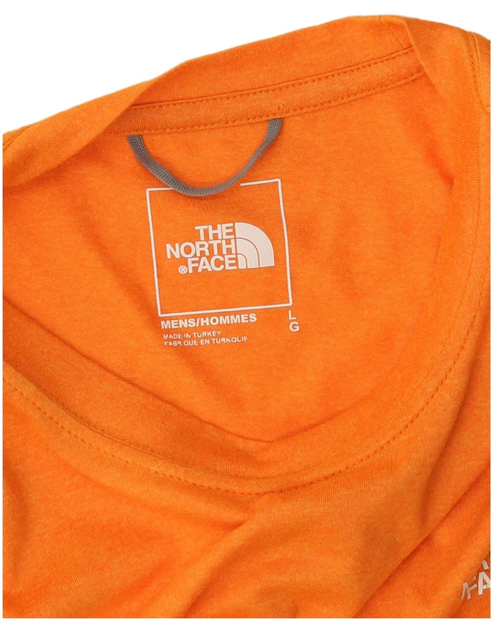 The North Face Mens T-Shirt Top Large Orange